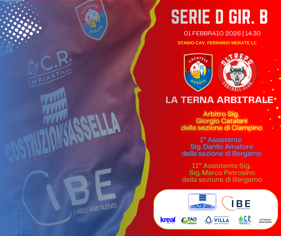 I fischietti del match Catalani di Ciampino dirige al “Ferrario”