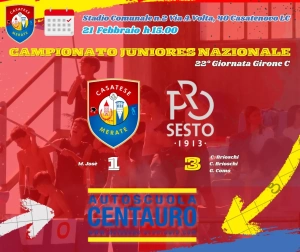 La Pro Sesto passa 1-3 a Casatenovo